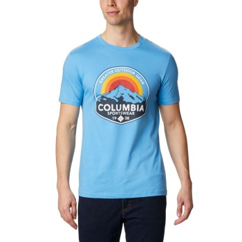 Columbia T-Shirt Heren, Rambler Blauw, 36XSCUKEH